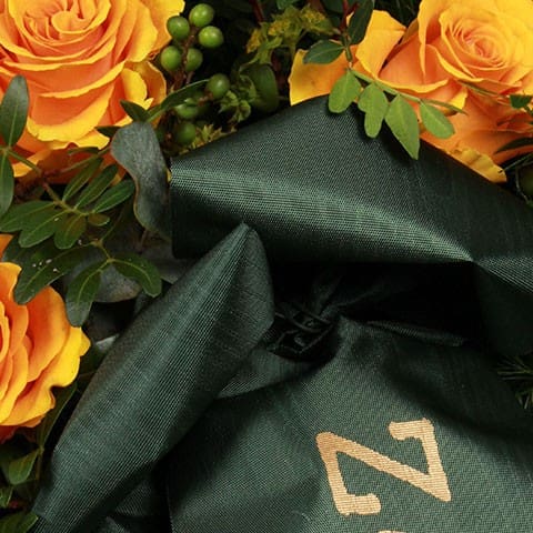 Rouwlint donkergroen code 20